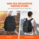 Camp Safety Equipment: VEVOR Tactical Backpack 25L Military Backpack with Molle Mode & Sponge Pad Black