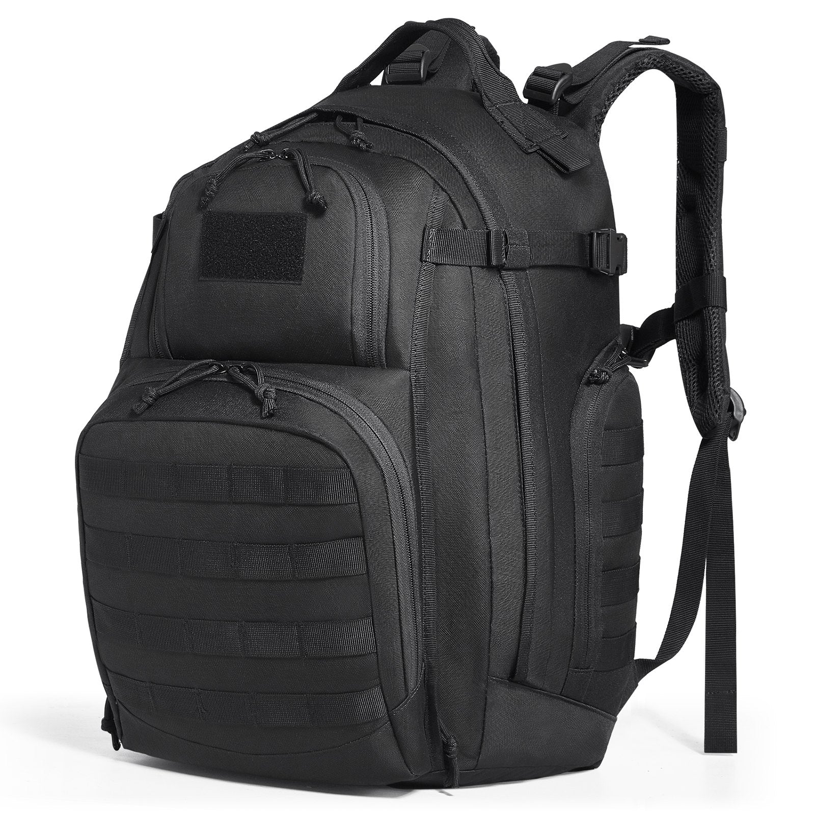 Camp Safety Equipment: VEVOR Tactical Backpack 40L Military Backpack with Molle Mode & Sponge Pad Black