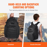 Camp Safety Equipment: VEVOR Tactical Backpack 40L Military Backpack with Molle Mode & Sponge Pad Black