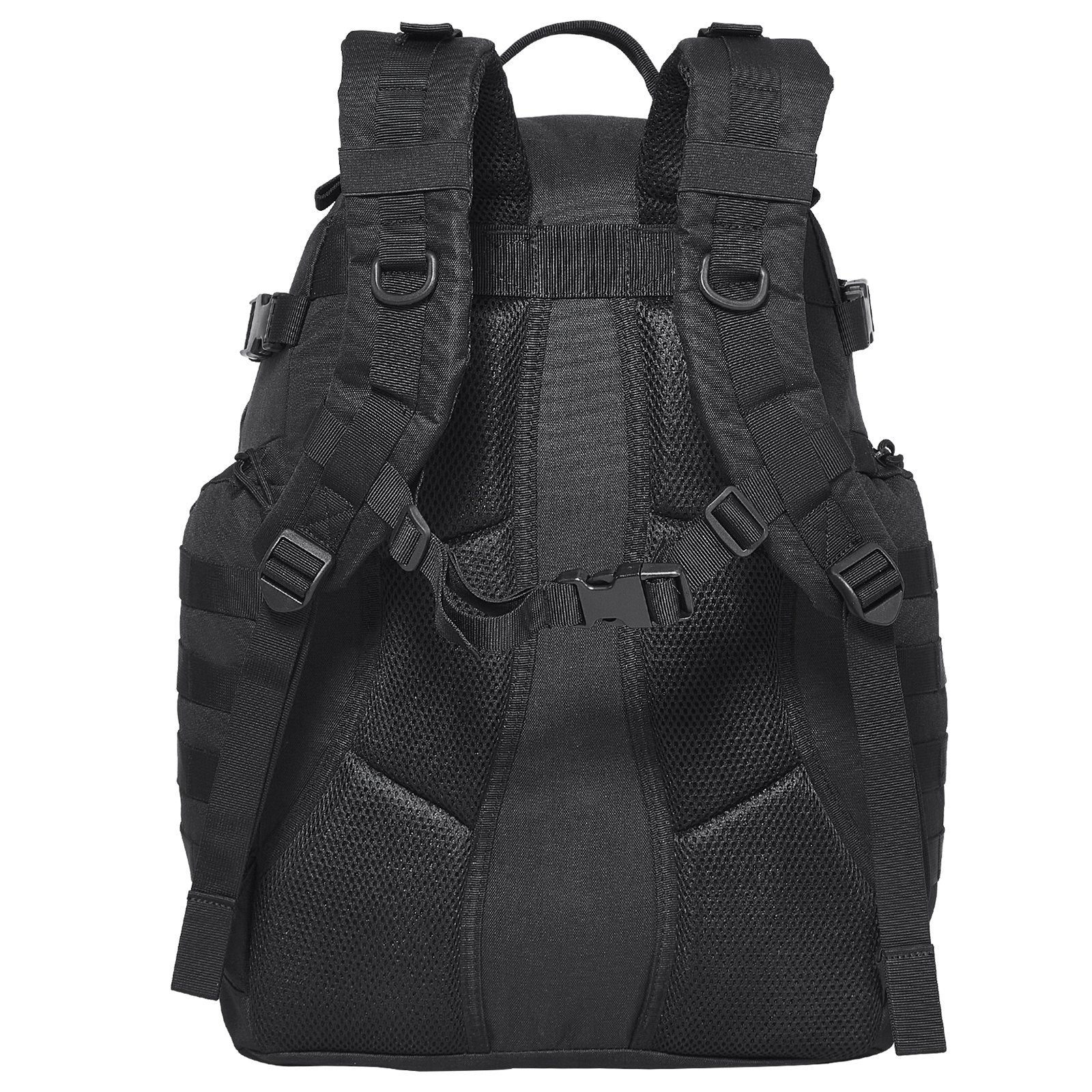 Camp Safety Equipment: VEVOR Tactical Backpack 40L Military Backpack with Molle Mode & Sponge Pad Black