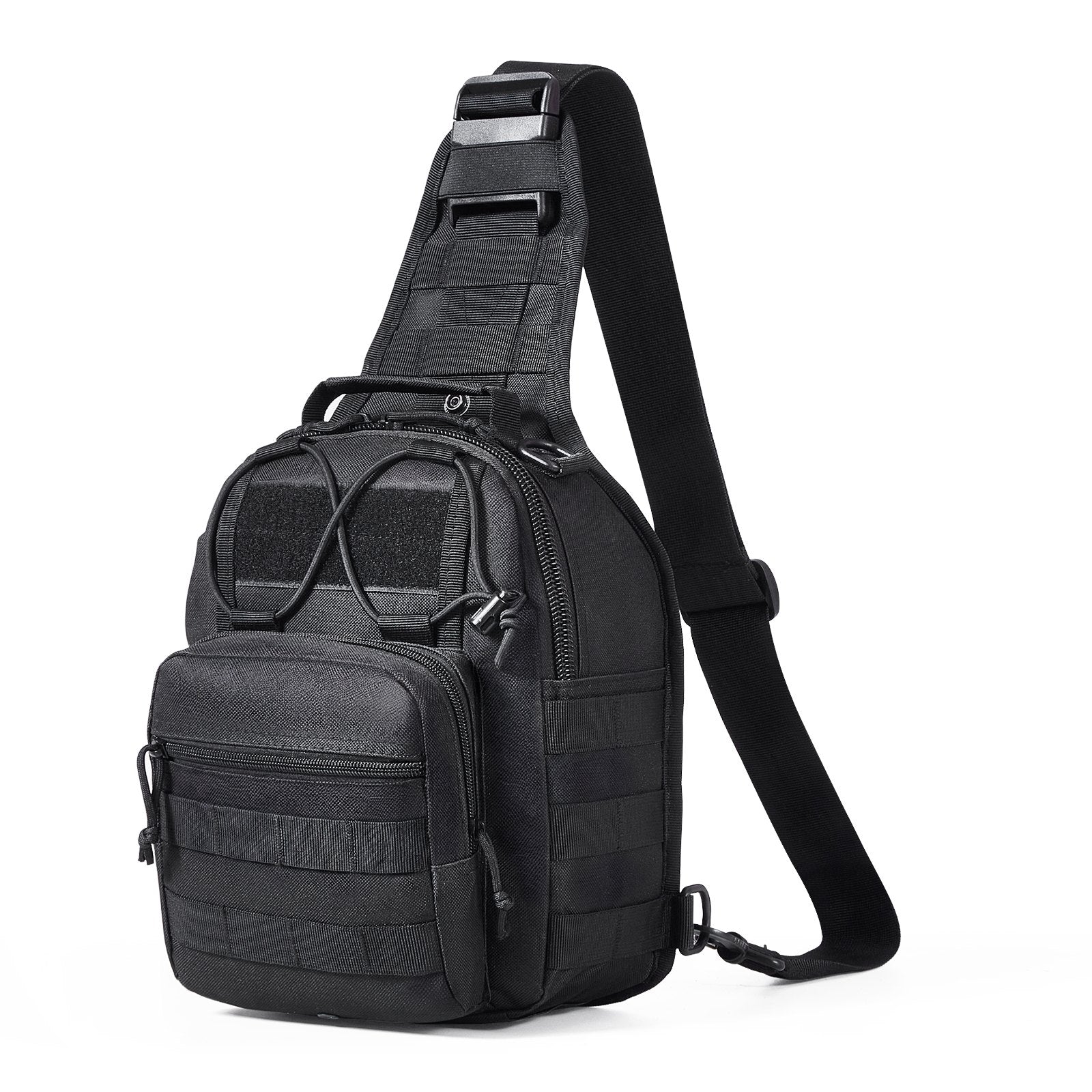 Suitcases: VEVOR Tactical Sling Bag 10L Military Rover Shoulder Sling Backpack Black