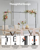 Bicycle Stands & Storage: VEVOR Over The Table Rod Stand with Clamps, 13"-42" Tall & 28"-98" Length Adjustable, 2 Packs Table Arch Stand, Tabletop Balloon Arch Frame for Wedding Birthday Party Christmas Decorations, Black