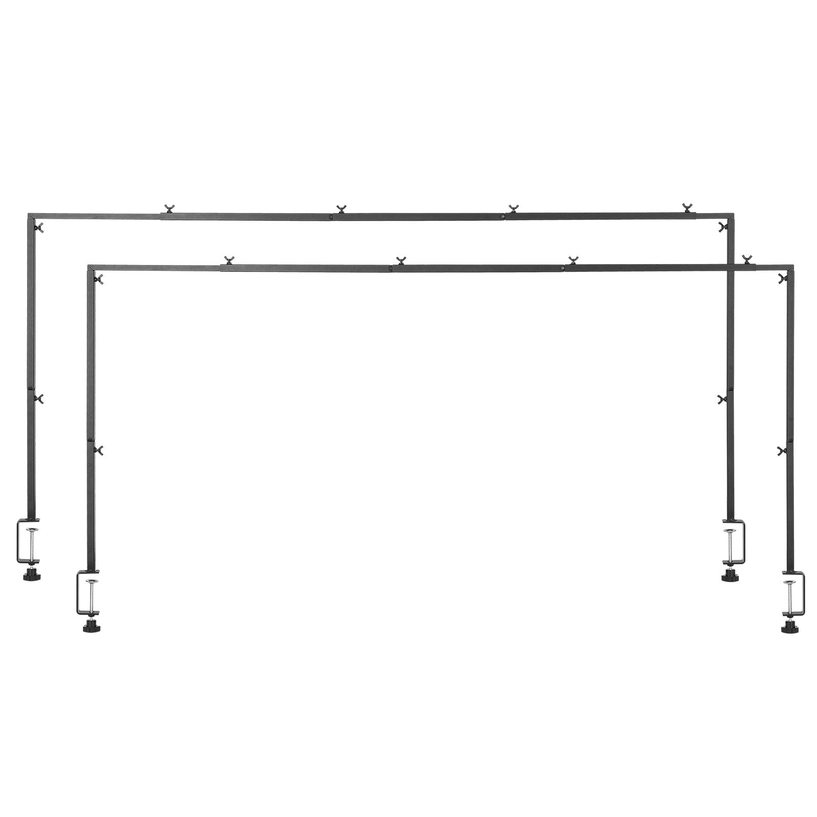 Bicycle Stands & Storage: VEVOR Over The Table Rod Stand with Clamps, 13"-42" Tall & 28"-98" Length Adjustable, 2 Packs Table Arch Stand, Tabletop Balloon Arch Frame for Wedding Birthday Party Christmas Decorations, Black
