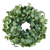 Garden Ornaments: VEVOR Artificial Decorative Wreath 66.04 cm Green Eucalyptus Leaves Year Round