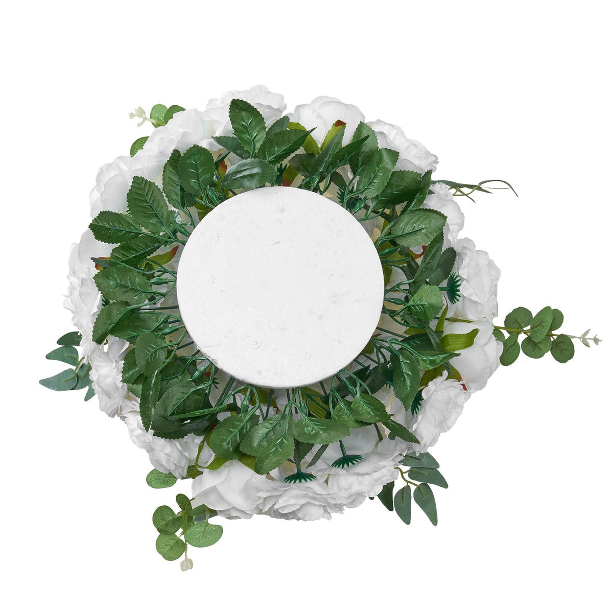 Flower Balls Arrangement Bouquet 10 PCS, 450 mm Diameter Artificial Flower Balls Wedding White Roses Centerpieces, Faux Flowers Arrangements for Wedding Centerpiece Home Table Decorations