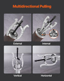 Automotive Repair & Speciality Tools: VEVOR Gear Puller Set, 76.2 mm/101.6 mm/152.4 mm/203.2 mm 3 Jaw Bearing Puller with Reversible Jaws, 2 Jaw/3 Jaw Pulley Puller, 4 PCS Bearing Puller Tool Kit for Pulley Gear Bearing Flywheel Removal