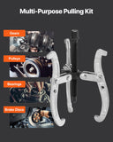 Automotive Repair & Speciality Tools: VEVOR Gear Puller Set, 76.2 mm/101.6 mm/152.4 mm/203.2 mm 3 Jaw Bearing Puller with Reversible Jaws, 2 Jaw/3 Jaw Pulley Puller, 4 PCS Bearing Puller Tool Kit for Pulley Gear Bearing Flywheel Removal