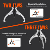 Automotive Repair & Speciality Tools: VEVOR Gear Puller Set 3" 4" 6" 8" 3-Jaw Bearing Puller Wheel Gear Pulley 4 PCS