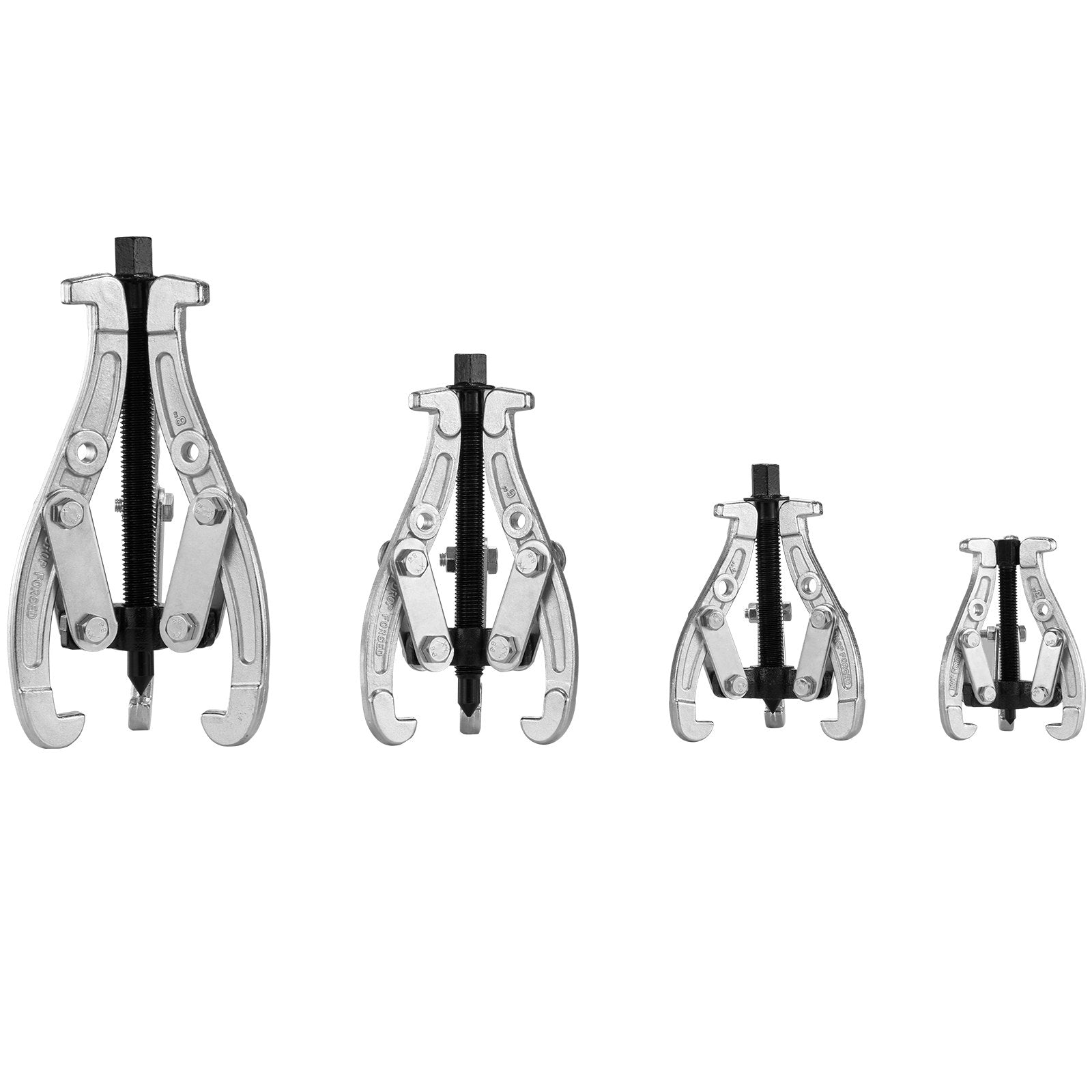 Automotive Repair & Speciality Tools: VEVOR Gear Puller Set 3" 4" 6" 8" 3-Jaw Bearing Puller Wheel Gear Pulley 4 PCS