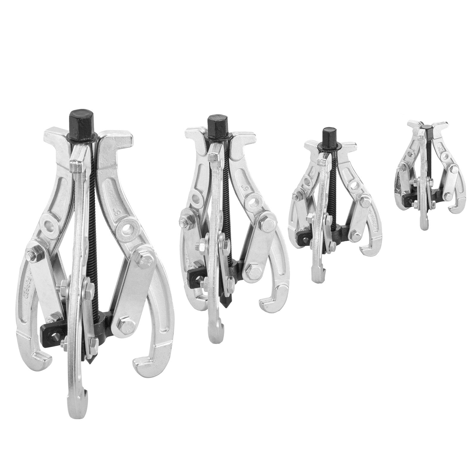 Automotive Repair & Speciality Tools: VEVOR Gear Puller Set 3" 4" 6" 8" 3-Jaw Bearing Puller Wheel Gear Pulley 4 PCS
