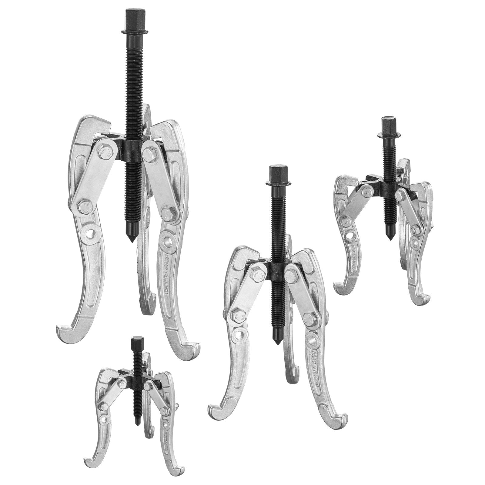 Automotive Repair & Speciality Tools: VEVOR Gear Puller Set 3" 4" 6" 8" 3-Jaw Bearing Puller Wheel Gear Pulley 4 PCS