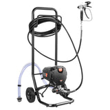 Painting Tools: VEVOR Stand Airless Paint Sprayer, 750W 3000PSI High Efficiency Electric Airless Sprayer With Cart, Fine And Even Painting Effect, Paint Sprayers for Home Interior and Exterior Furniture and Fences