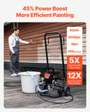 Painting Tools: VEVOR Stand Airless Paint Sprayer, 950W 3000PSI High Efficiency Electric Airless Sprayer With Cart, Fine And Even Painting Effect, Paint Sprayers for Home Interior and Exterior Furniture and Fences