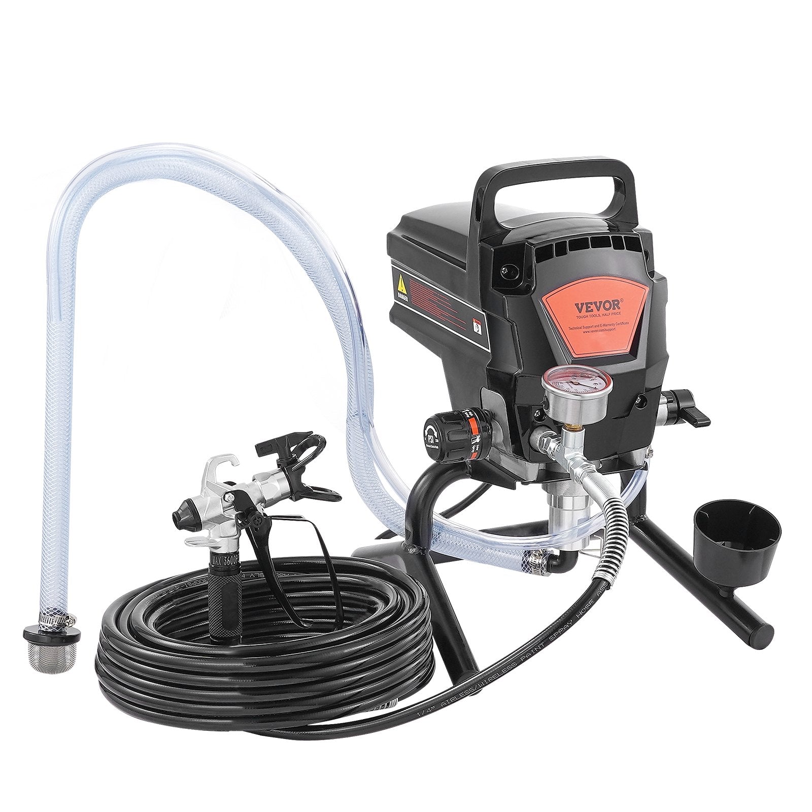 Painting Tools: VEVOR Stand Airless Paint Sprayer, 950W 3000PSI High Efficiency Electric Airless Sprayer, Fine And Even Painting Effect, Handheld Paint Sprayers for Home Interior and Exterior Furniture and Fences
