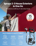 Cat Scratchers: VEVOR Stand Airless Paint Sprayer, 650W, 3000PSI High Pressure Airless Sprayer with Cart, Cleaning Brush, Hose, Extension Rod, Nozzles, Electric Spray Paint Machine for House Exterior and Interior