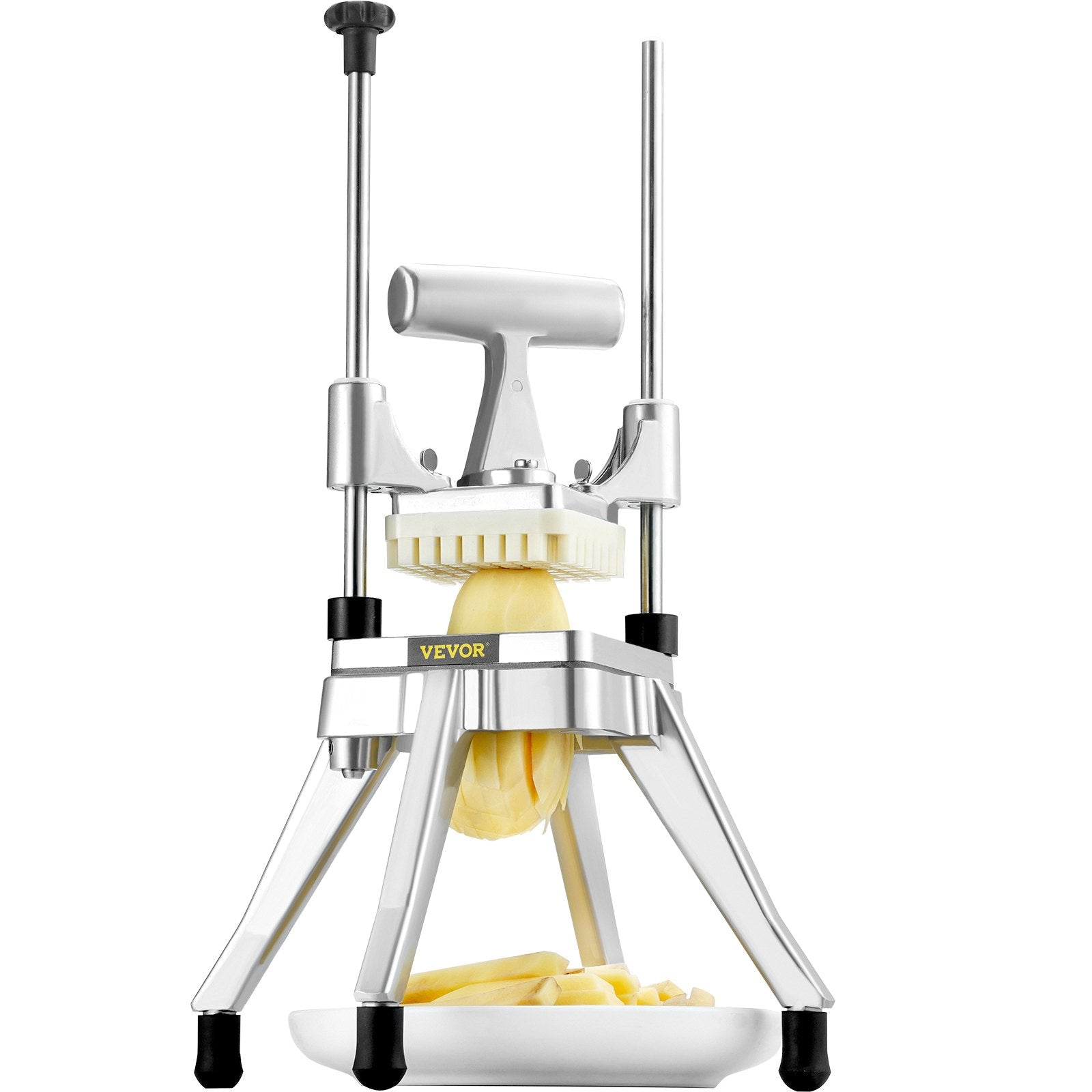 Drums: VEVOR Commercial Vegetable Fruit Chopper 1/4" Blade Heavy Duty Professional Food Dicer Kattex French Fry Cutter Onion Slicer Stainless Steel for Tomato Peppers Potato Mushroom