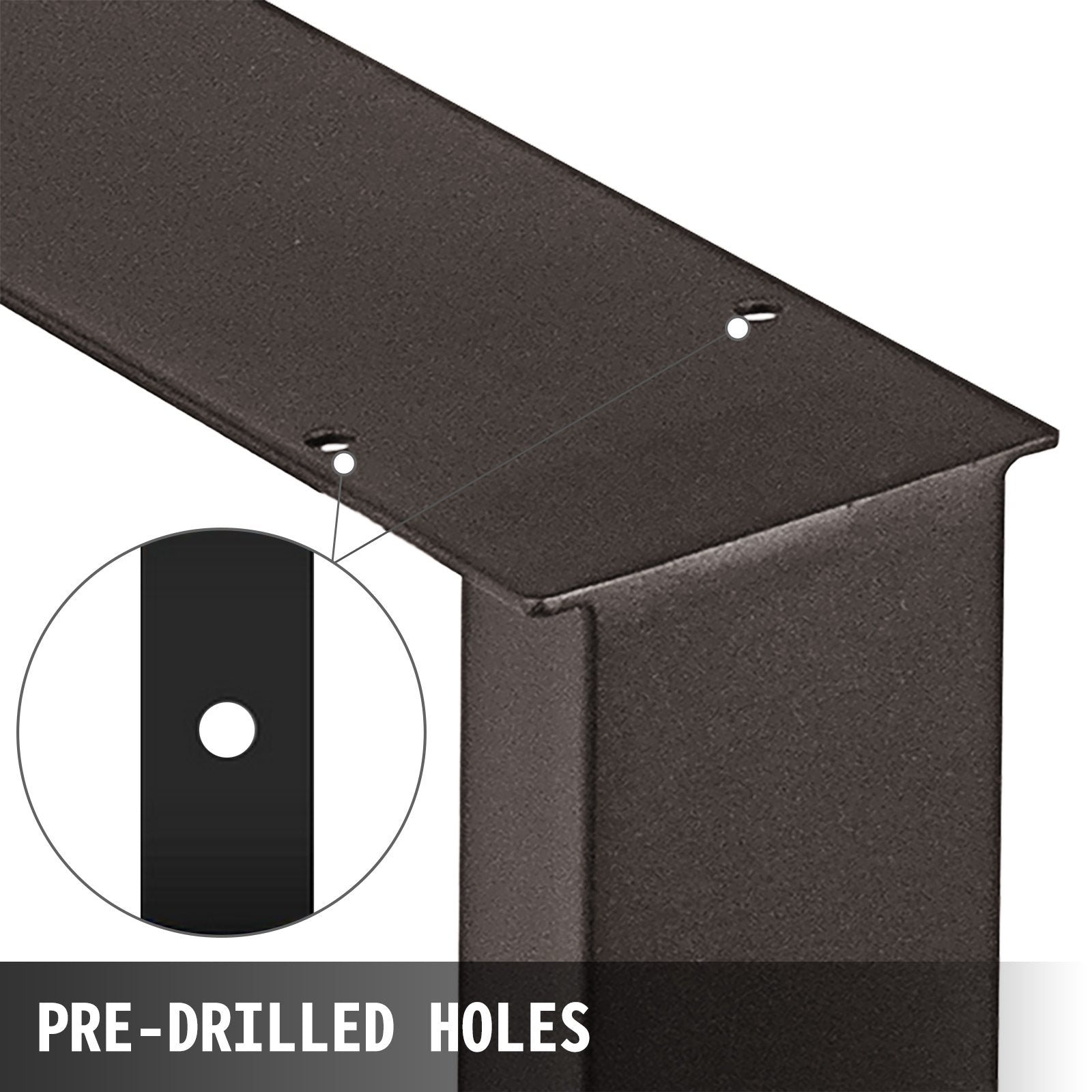 Table Tops & Bases: VEVOR 72 x 60 cm Dining Table Legs Office Table Legs Set of 2 Steel Table Legs Computer Desk Legs Steel Bench Legs Country Style Table Legs DIY Furniture Legs
