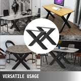 Table Tops & Bases: VEVOR Metal Table Legs 28.4 x 29.9 Inch Black Table Legs Premium steel table legs with X-frame style Steel Bench Legs Country Style Table Legs Furniture Leg Perfect for Coffee Store Home Office Bar