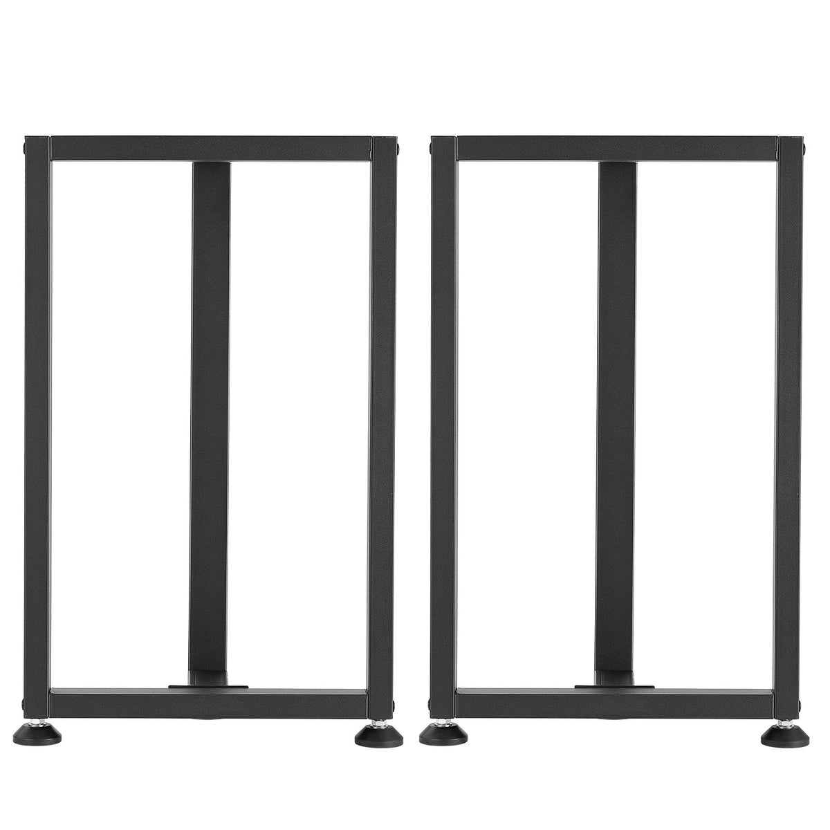 Table Legs, 740 x 450 mm (H x W) Square T Shape Steel Furniture Legs, Modular Design, Easy Assembly, 1000 kg Max Load Heavy Duty, for Home Office Desk, Dinner Table, Workbench, Set of 2, Black