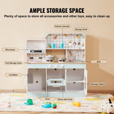 Pretend Play: VEVOR Kitchen Playset Kids Pretend Cooking Play Toy 24 Piece Accessories White