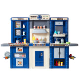 Pretend Play: VEVOR Kitchen Playset Kids Pretend Cooking Play Toy 74 Piece Accessories Blue