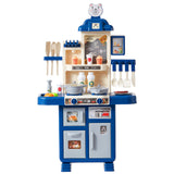Pretend Play: VEVOR Kitchen Playset Kids Pretend Cooking Play Toy 48 Piece Accessories Blue