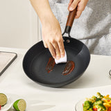 Skillets & Frying Pans: VEVOR Cast Iron Skillet, 3-Piece Frying Pan Set (205, 265, 310 mm), Nonstick Skillets with Detachable Wood Handle, Pre-Seasoned Chef's Pan, Kitchen Cookware for Gas, Electrical, and Induction, Black