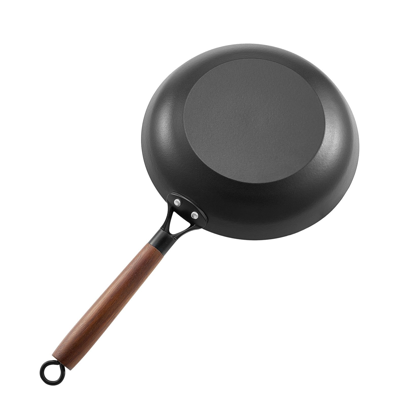 Skillets & Frying Pans: VEVOR Cast Iron Skillet, 3-Piece Frying Pan Set (205, 265, 310 mm), Nonstick Skillets with Detachable Wood Handle, Pre-Seasoned Chef's Pan, Kitchen Cookware for Gas, Electrical, and Induction, Black