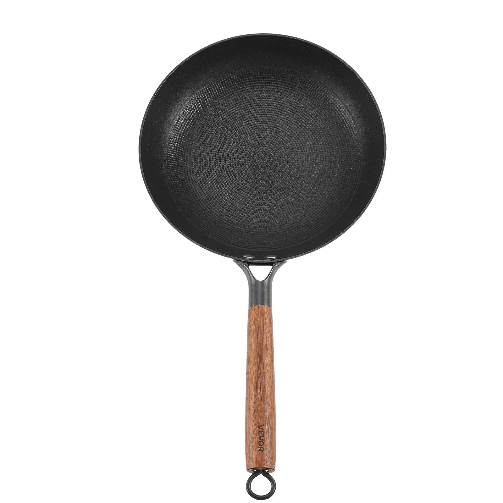 Skillets & Frying Pans: VEVOR Cast Iron Skillet, 3-Piece Frying Pan Set (205, 265, 310 mm), Nonstick Skillets with Detachable Wood Handle, Pre-Seasoned Chef's Pan, Kitchen Cookware for Gas, Electrical, and Induction, Black