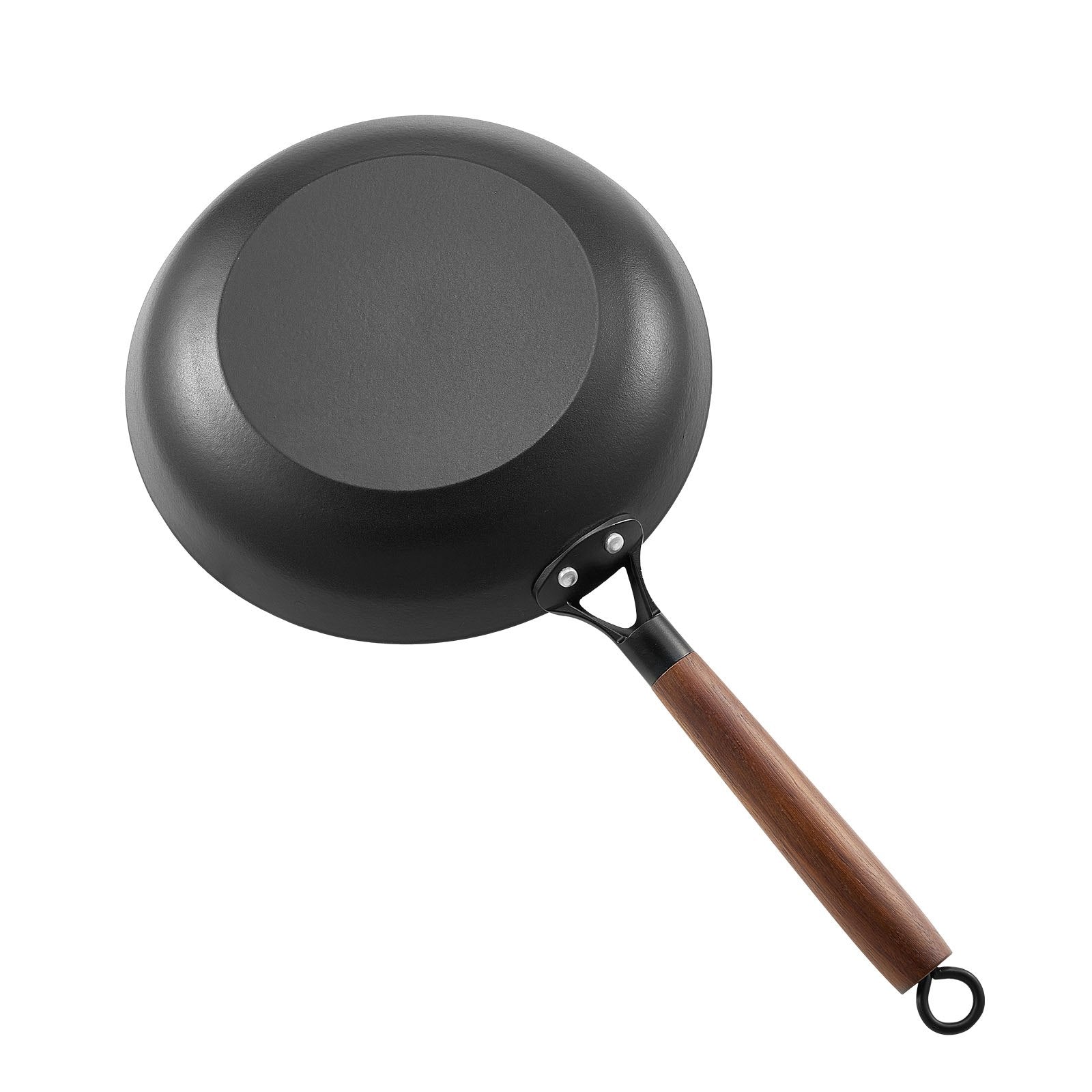 Skillets & Frying Pans: VEVOR Cast Iron Skillet, 3-Piece Frying Pan Set (205, 265, 310 mm), Nonstick Skillets with Detachable Wood Handle, Pre-Seasoned Chef's Pan, Kitchen Cookware for Gas, Electrical, and Induction, Black