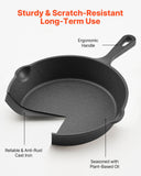 Skillets & Frying Pans: VEVOR Cast Iron Skillet, 3 Pcs Frying Pan Set (160, 220, 265 mm), Heavy-Duty Skillets with Heat-Resistant Handle, Pre-Seasoned Chef's Pan, Kitchen Cookware, for Oven, Gas, Electrical, Induction, Black