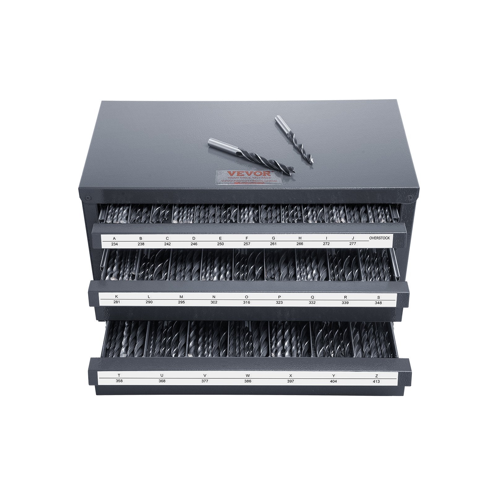 Makeup Organisation & Storage: VEVOR Drill Bit Dispenser Cabinet, Three-Drawer Drill Bit Organizer Cabinet for A to Z, Steel Drill Dispenser Organizer Cabinet with Labels, Stackable Drill Dispenser for Drill Bit Storage