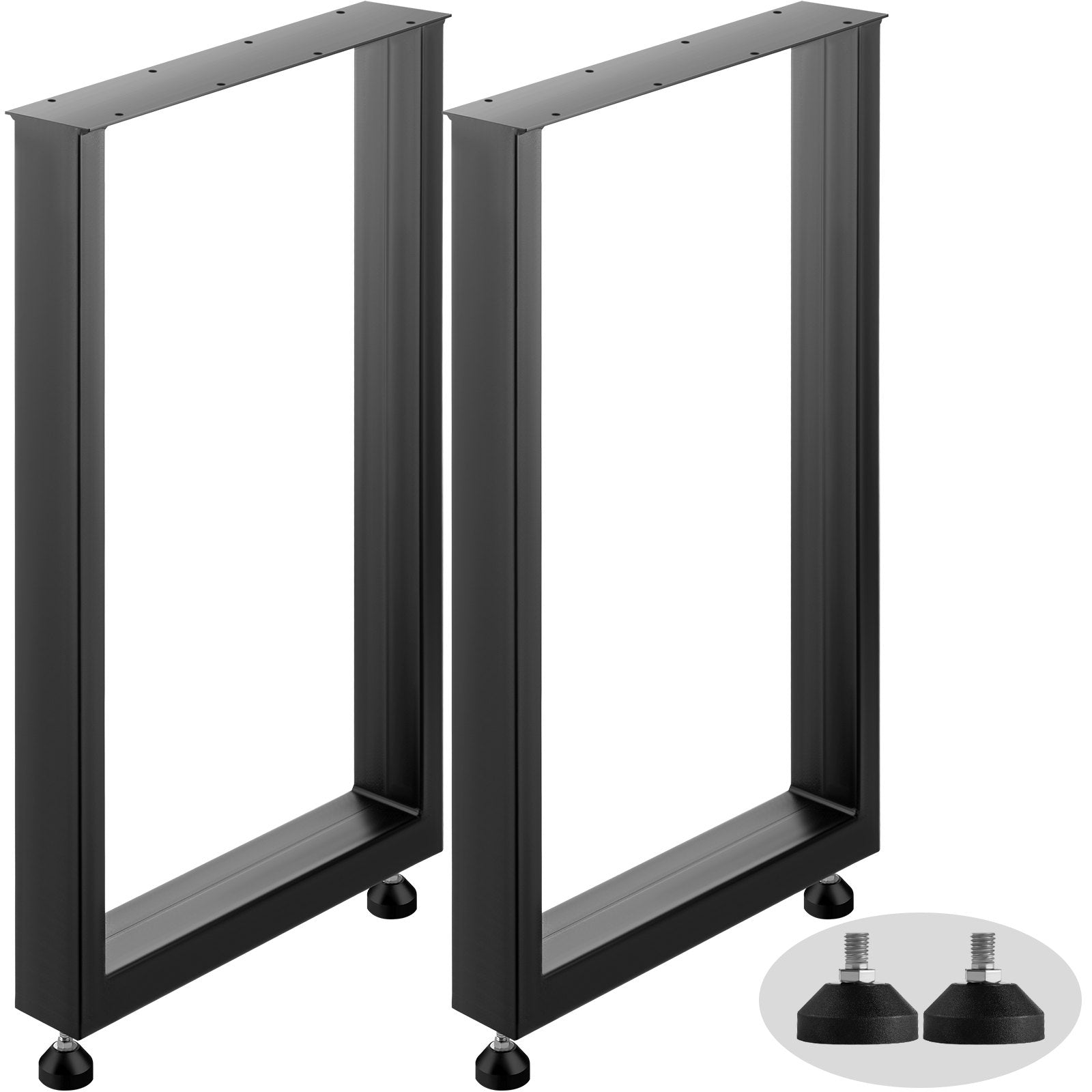 Table Tops & Bases: VEVOR Black Table Legs Frame Metal Dining Table Desk 600X720MM