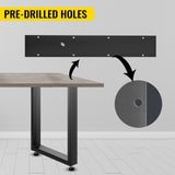 Table Tops & Bases: VEVOR Black Table Legs Frame Metal Dining Table Desk 600X720MM