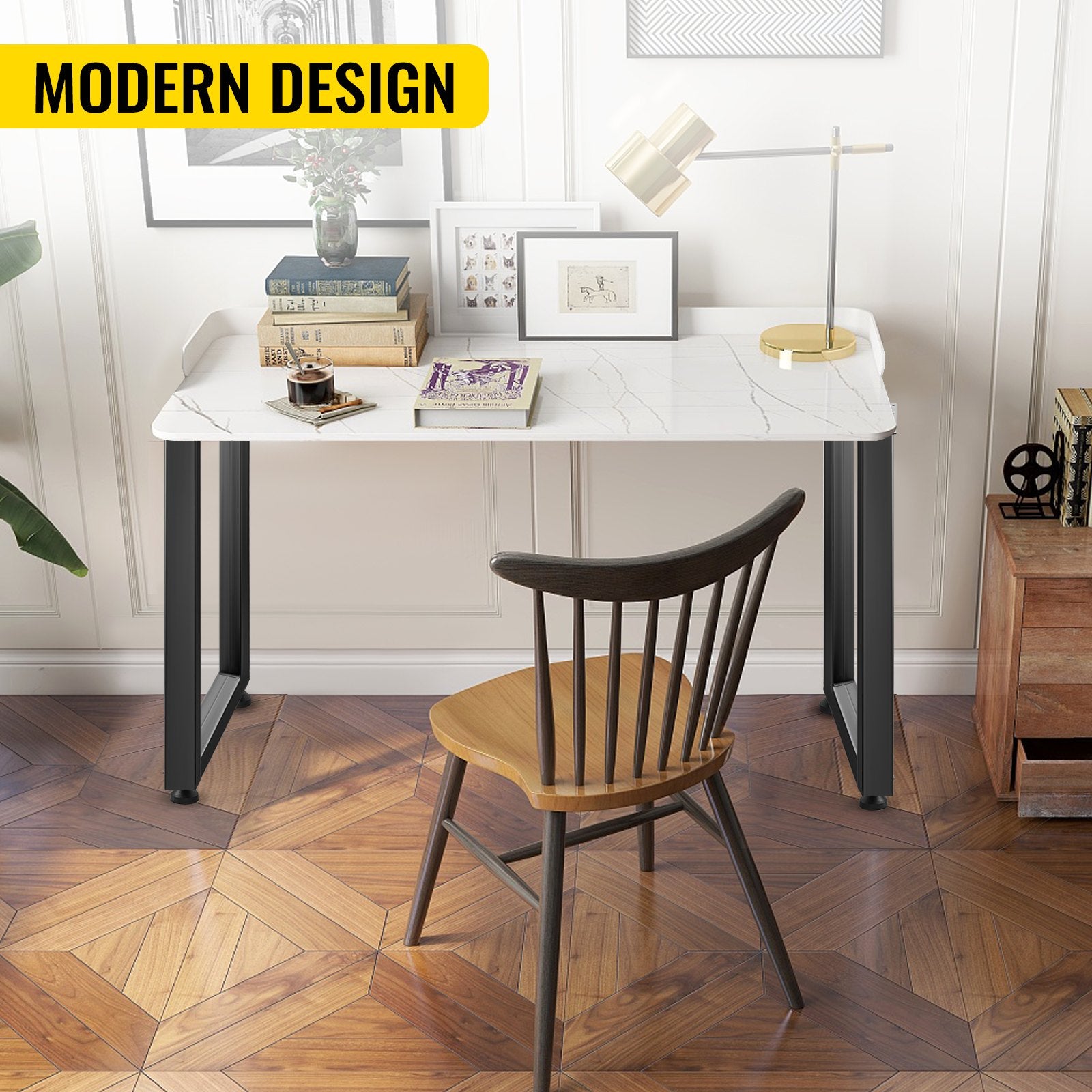 Table Tops & Bases: VEVOR Black Table Legs Frame Metal Dining Table Desk 600X720MM
