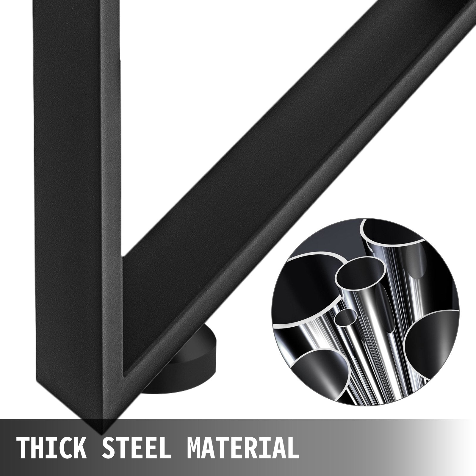 Table Tops & Bases: VEVOR Black Metal Table Legs Set of 2 Steel Table Legs 800x720 MM Dining Table Legs Office Table Legs Computer Desk Legs Steel Bench Legs Country Style Table Legs DIY Furniture Legs
