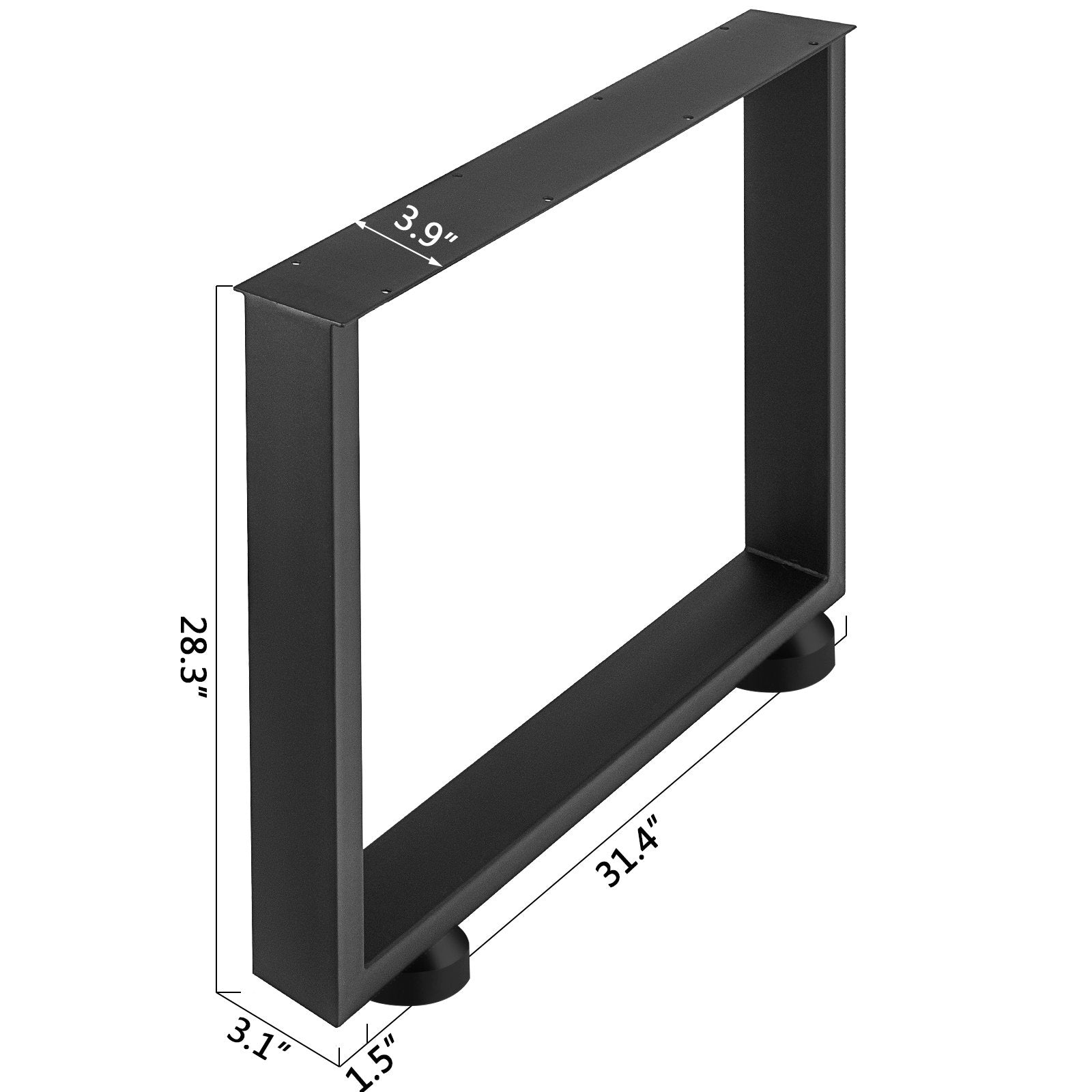 Table Tops & Bases: VEVOR Black Metal Table Legs Set of 2 Steel Table Legs 800x720 MM Dining Table Legs Office Table Legs Computer Desk Legs Steel Bench Legs Country Style Table Legs DIY Furniture Legs