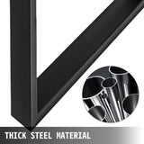 Table Tops & Bases: VEVOR Black Metal Table Legs Set of 2 Steel Table Legs 35x28 Inch Dining Table Legs Office Table Legs Computer Desk Legs Steel Bench Legs Country Style Table Legs DIY Furniture Legs