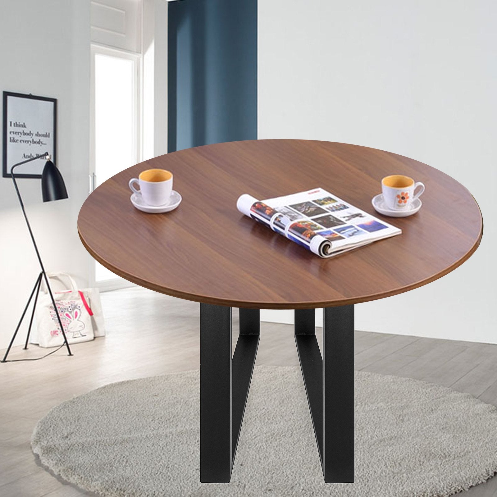 Table Tops & Bases: VEVOR Black Metal Table Legs Set of 2 Steel Table Legs 35x28 Inch Dining Table Legs Office Table Legs Computer Desk Legs Steel Bench Legs Country Style Table Legs DIY Furniture Legs