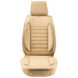Automotive Decor: VEVOR Seat Covers, Universal Car Seat Covers Front Seats, 2pcs Faux Leather Seat Cover, Semi-enclosed Design, Detachable Headrest and Airbag Compatible, for Most Cars SUVs and Trucks Beige