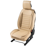 Automotive Decor: VEVOR Seat Covers, Universal Car Seat Covers Front Seats, 2pcs Faux Leather Seat Cover, Semi-enclosed Design, Detachable Headrest and Airbag Compatible, for Most Cars SUVs and Trucks Beige