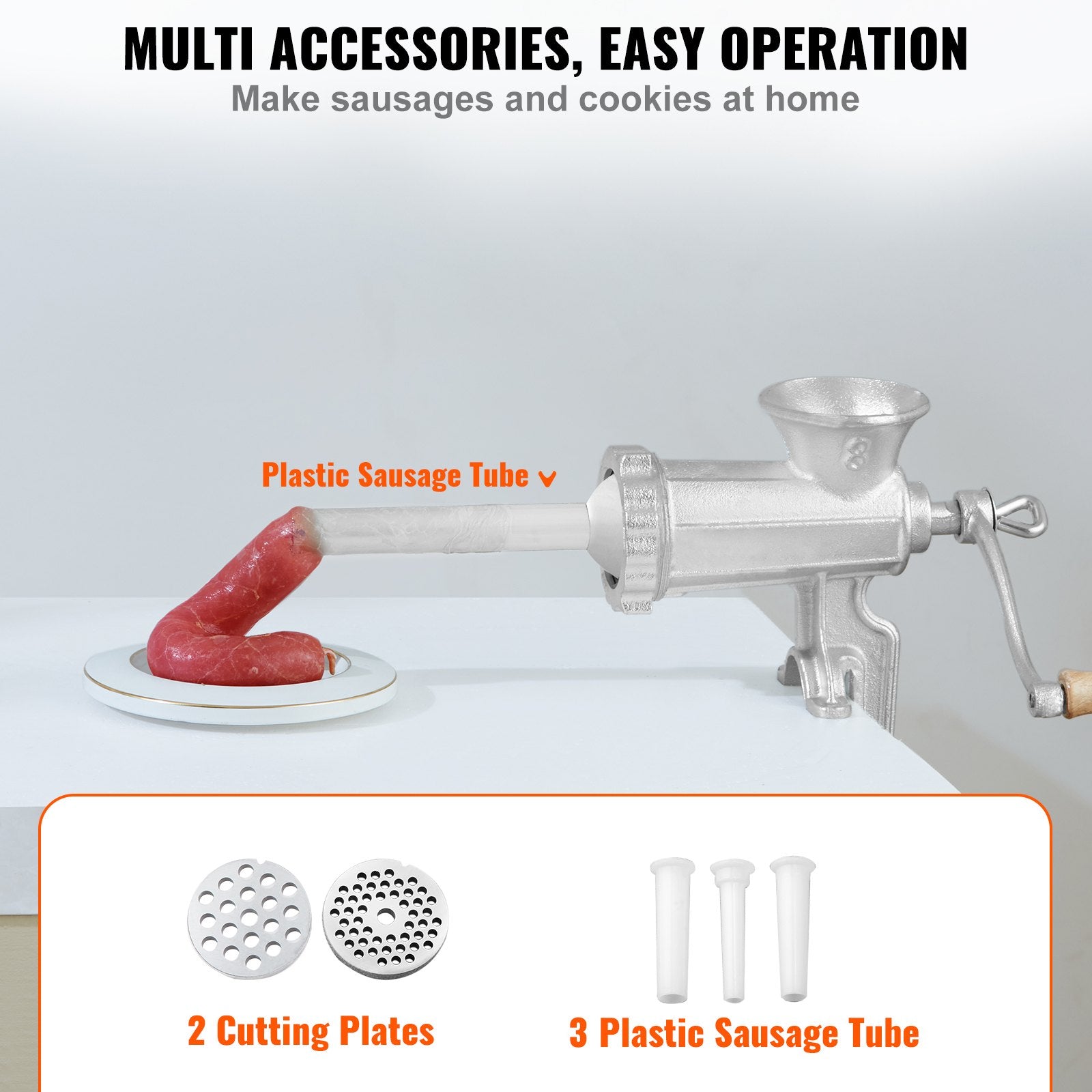 Building Materials: VEVOR Manual Meat Grinder Heavy Duty Cast Iron Meat Grinder & Steel Table Clamp