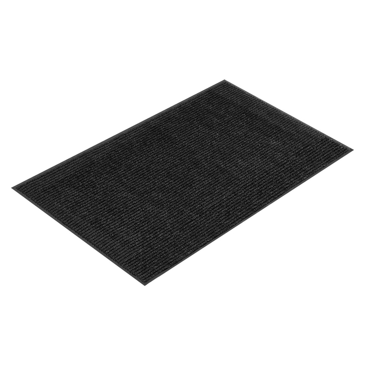 Front Door Mat, 1829 x 1219 mm Commercial Floor Mat for Indoor and Outdoor, Stylish Striped Industrial Carpet with PVC Backing, Heavy Duty Washable Entry Rug for Hallway, Balcony, Garage, Grey