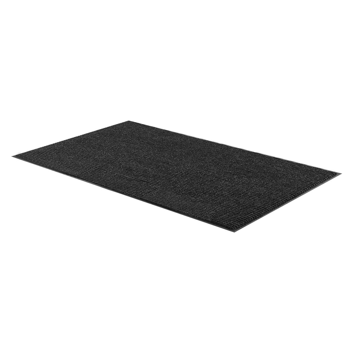 Front Door Mat, 1829 x 1219 mm Commercial Floor Mat for Indoor and Outdoor, Stylish Striped Industrial Carpet with PVC Backing, Heavy Duty Washable Entry Rug for Hallway, Balcony, Garage, Grey