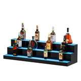 Basketball & Basketball Accessories: VEVOR LED Lighted Liquor Bottle Display, 3 Tiers 40 Inch Commercial Illuminated Home Bar Shelf, 3 Steps Whiskey Rack Stand, Acrylic Drink Shelves with RF Remote & App Control, and Multicolor lighting