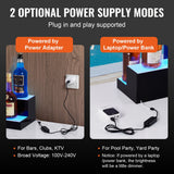 Basketball & Basketball Accessories: VEVOR LED Lighted Liquor Bottle Display, 2 Tiers 16 Inch Commercial Illuminated Home Bar Shelf, 2 Steps Whiskey Rack Stand, Acrylic Drink Shelves with RF Remote & App Control, and Multicolor lighting