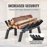 Fire Pits: VEVOR Fireplace Log Grate, 18 inch Heavy Duty Fireplace Grate with 6 Support Legs, Solid Powder-coated Steel Bars, Log Firewood Burning Rack Holder for Indoor and Outdoor Fireplace