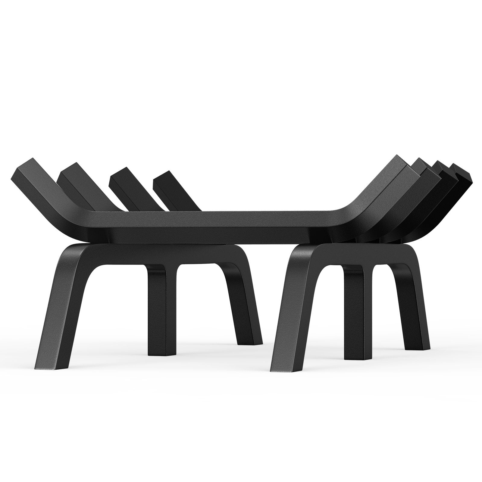 Fire Pits: VEVOR Fireplace Log Grate, 18 inch Heavy Duty Fireplace Grate with 6 Support Legs, Solid Powder-coated Steel Bars, Log Firewood Burning Rack Holder for Indoor and Outdoor Fireplace