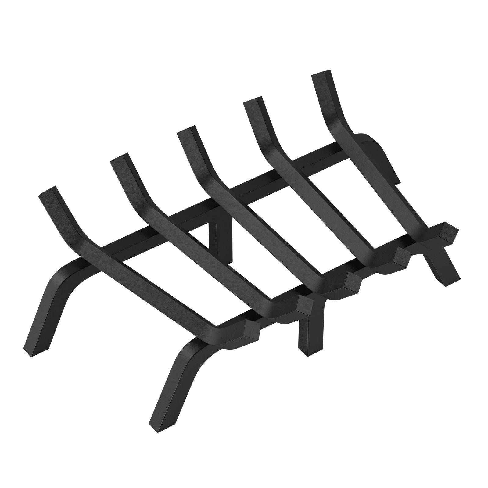 Fire Pits: VEVOR Fireplace Log Grate, 609.6mm Heavy Duty Fireplace Grate with 6 Support Legs, 19.05mm Solid Powder-coated Steel Bars, Log Firewood Burning Rack Holder for Indoor and Outdoor Fireplace