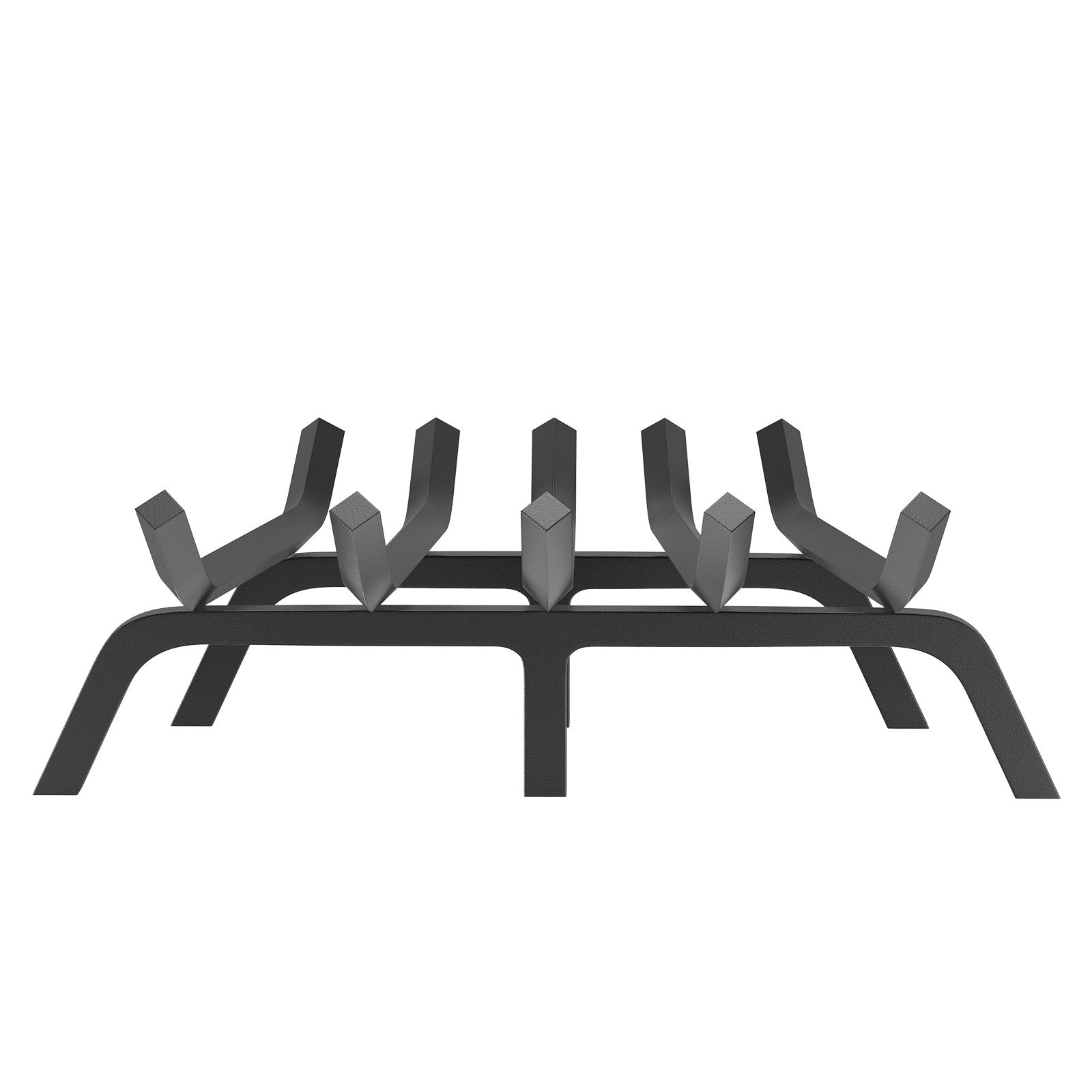 Fire Pits: VEVOR Fireplace Log Grate, 609.6mm Heavy Duty Fireplace Grate with 6 Support Legs, 19.05mm Solid Powder-coated Steel Bars, Log Firewood Burning Rack Holder for Indoor and Outdoor Fireplace